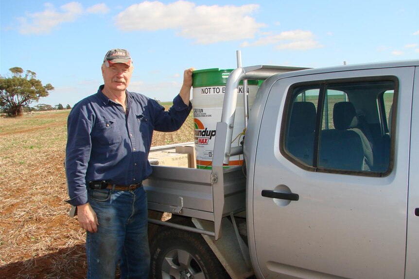 Malcolm Sargent killed the little bit of canola crop which did emerge with chemical.