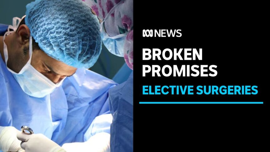Broken Promises, Elective Surgeries: A doctor bent over performing a surgery.