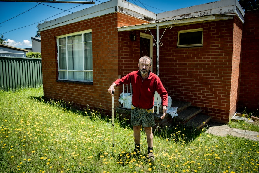 Peter Ristic outside his granny flat