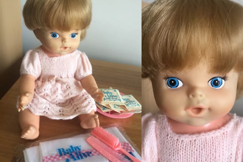 A vintage Baby Alive doll