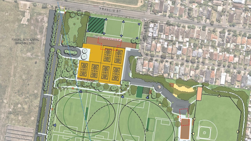 Planned upgrades which will add a new sports facility with six indoor courts.
