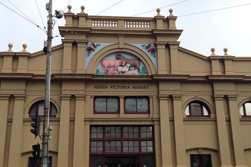 The exterior of the Queen Victoria Market in Melbourne.