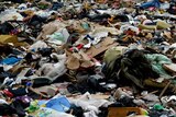 Rubbish fills a rubbish dump