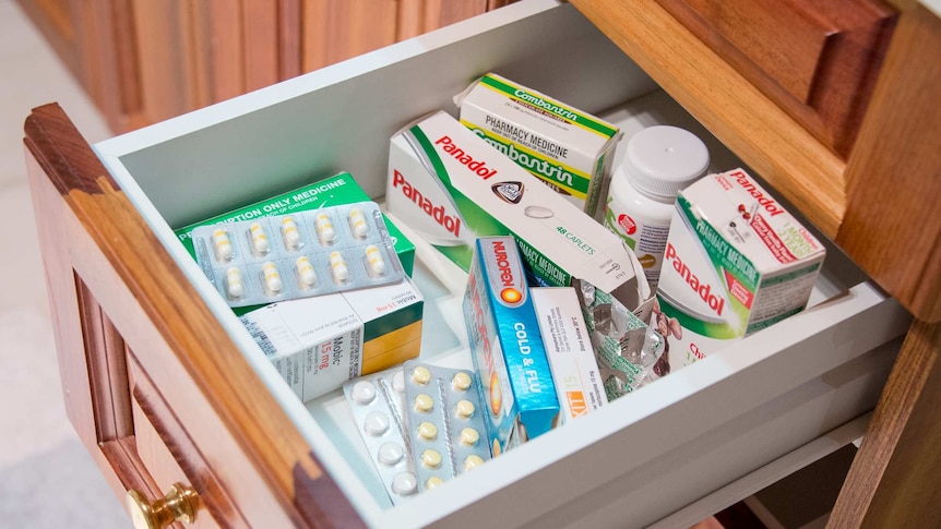 Medicines in a drawer