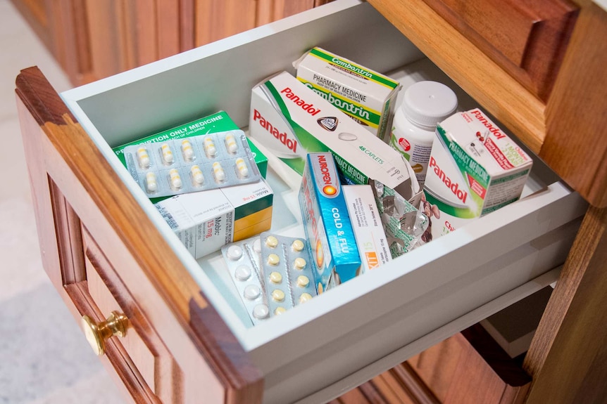 Medicines in a drawer