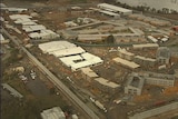 Aerial of the Ararat jail construction site.