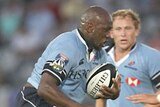 Wendell Sailor in action during his first match for the Waratahs.