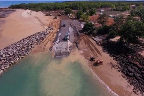 Aerial view of Dundee boat ramp