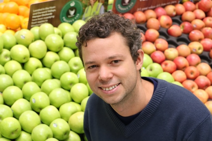 Dr Matthew Wilson from UTAS who is studying new developments in packaging for produce