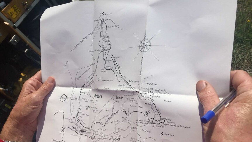 Robbins Island crossing map