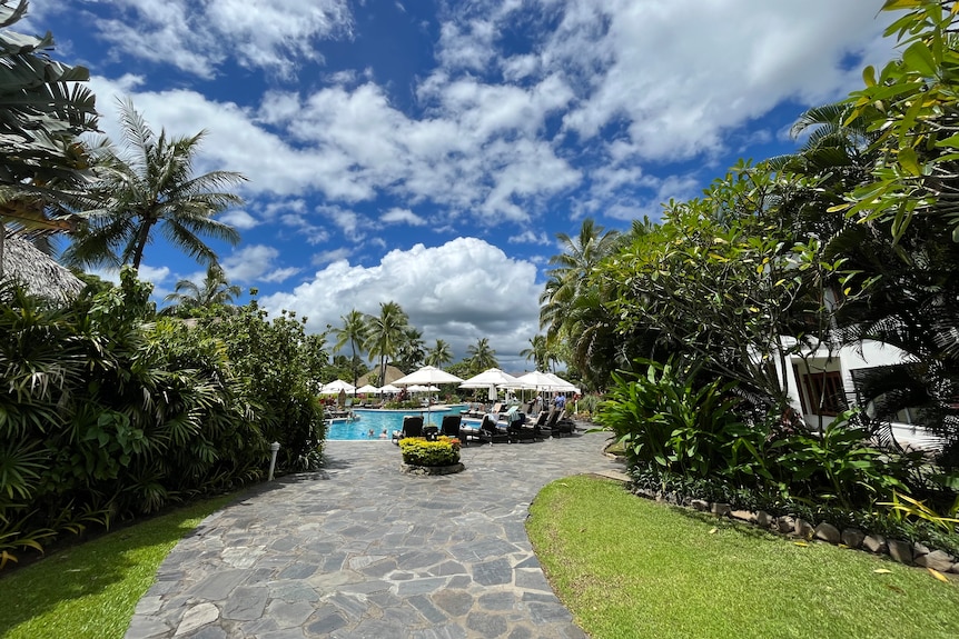 Fiji resort with pool