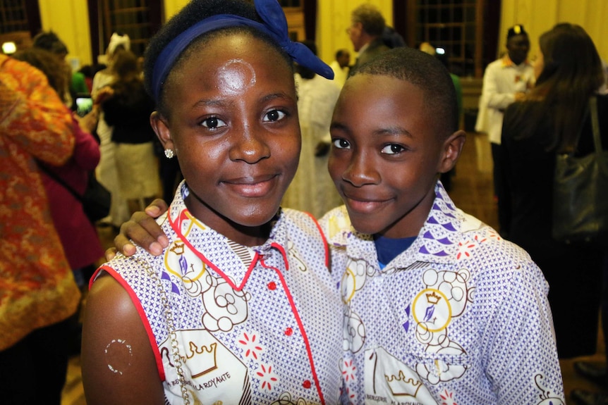 Kids celebrating Africa Day 2017 in Canberra.