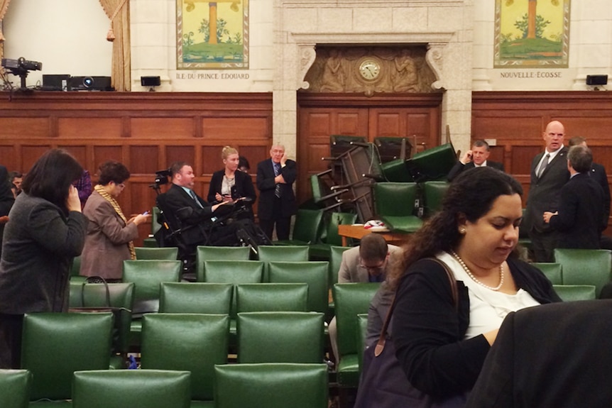 MPs barricade themselves inside Canada's Parliament