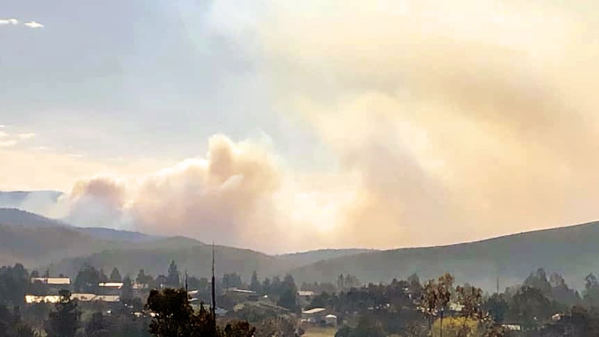 Bushfire smoke near Lachlan