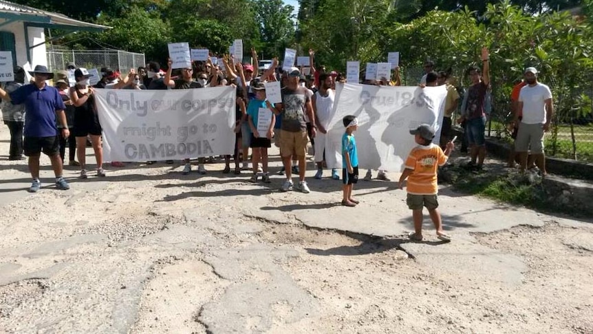 Protest on Nauru