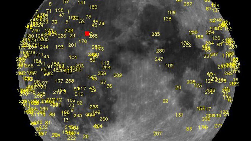 Hundreds of meteoroid impacts on the moon