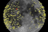 Hundreds of meteoroid impacts on the moon