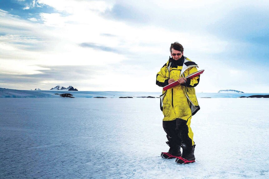 Artist John Kelly in Antarctica