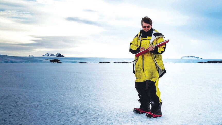 Artist John Kelly in Antarctica