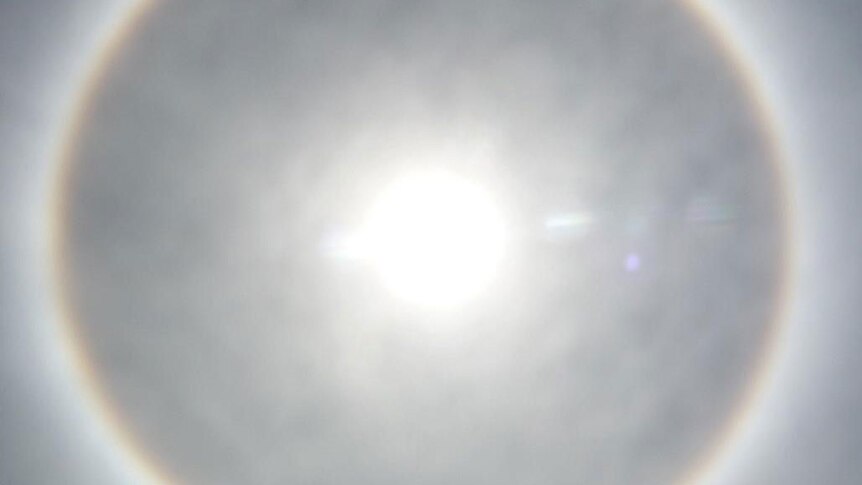 Halo around the sun in central-west Qld on November 6, 2012