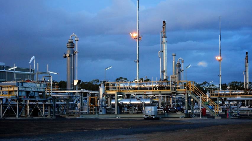 The Talinga coal-seam gas and water treatment facility in southern Queensland, run by Origin Energy.