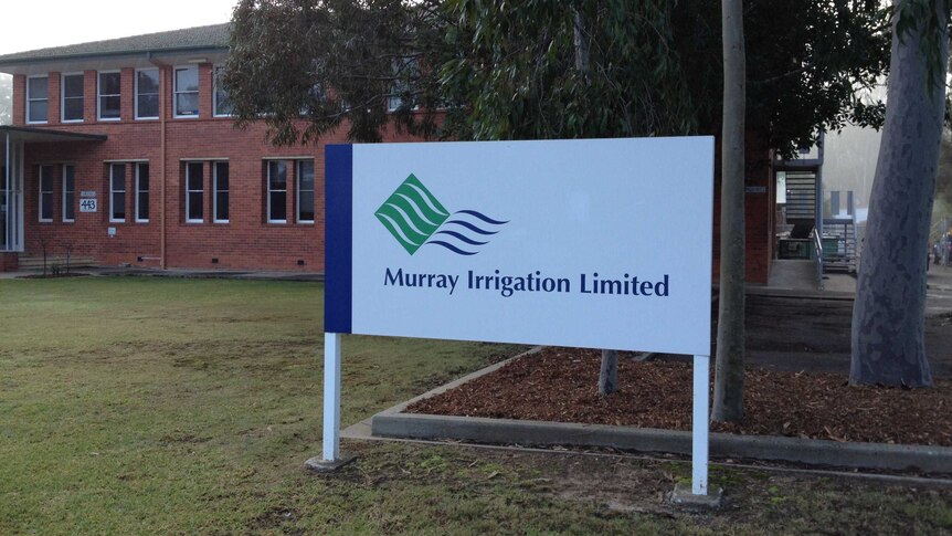 Murray Irrigation sign
