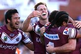 Manly celebrates Symonds's game-winner