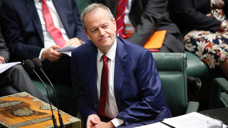 Opposition Leader Bill Shorten in the House of Representatives.