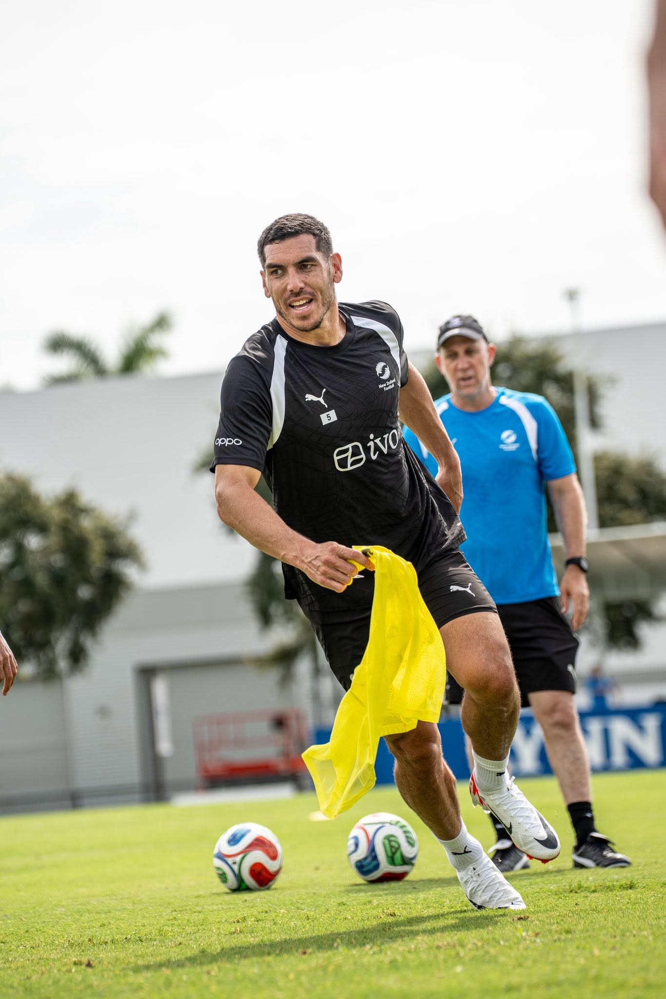 Michael Boxall dalam latihan
