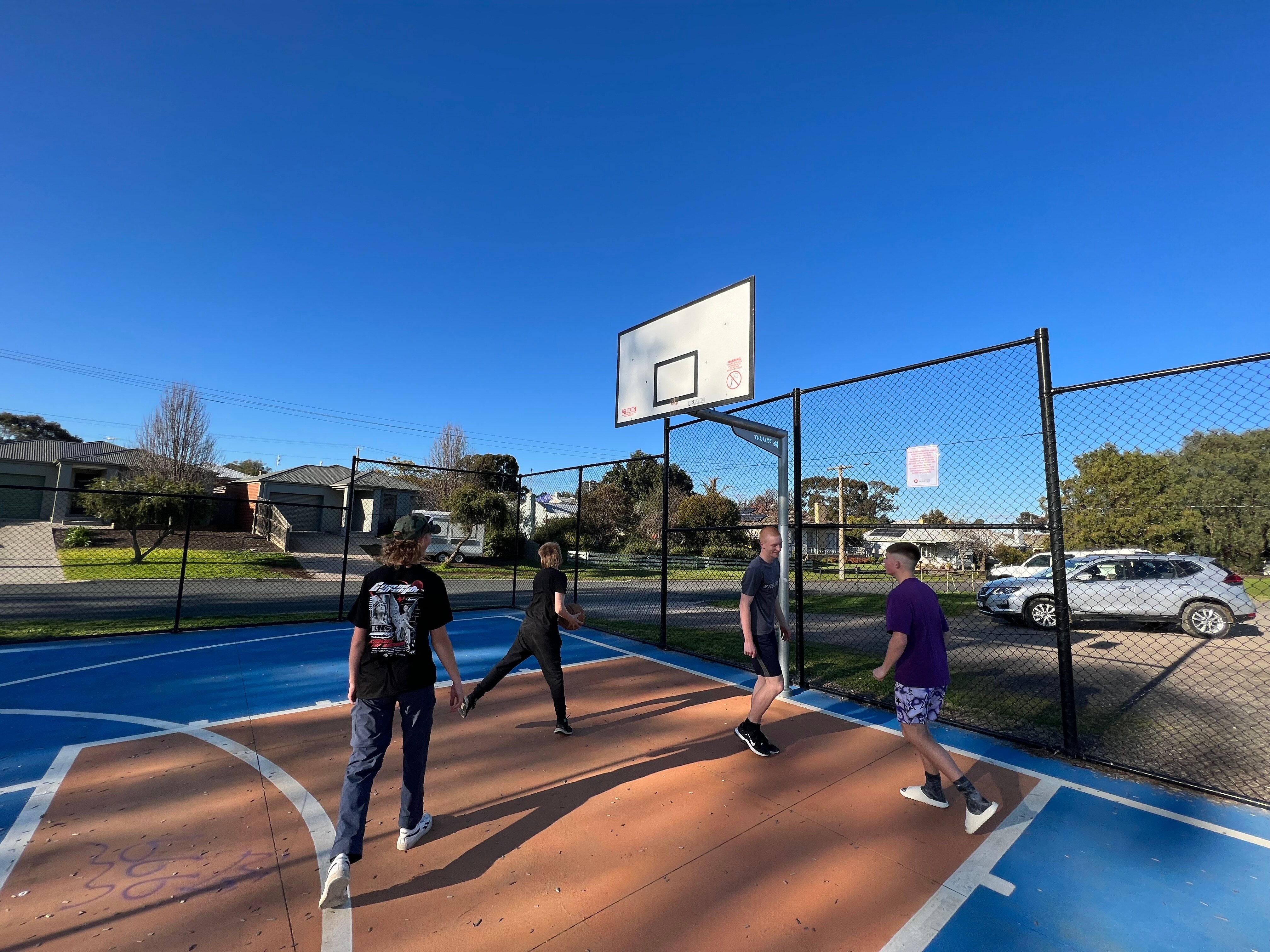 Basketball hoops removed from California Gully park after latenight