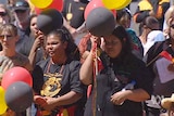 Noongar people celebrate the Federal Court native title ruling over Perth.