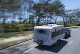 Caravan on road