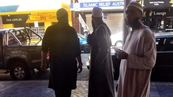 Muslim men in the western Sydney suburb of Auburn.