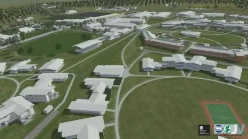 A simulated flyover of the new Darwin Correctional Precinct