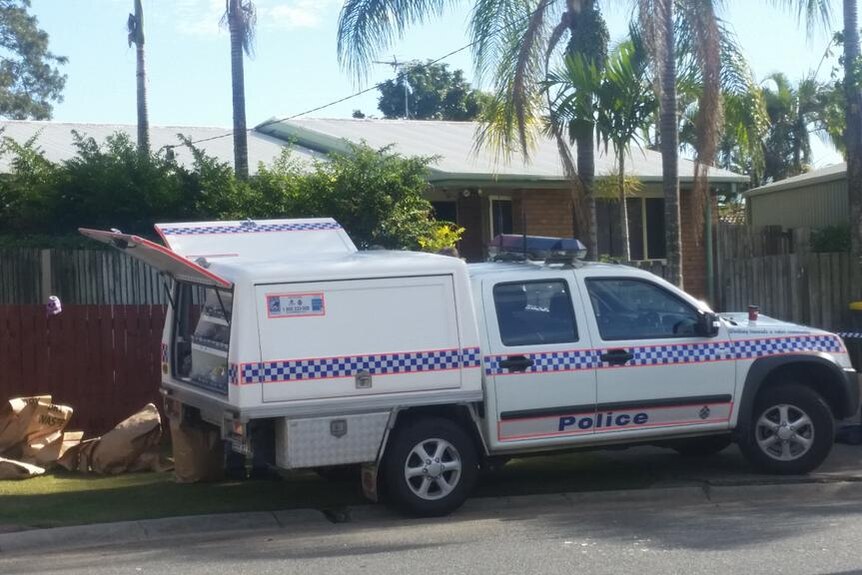 Police outside home where toddler died