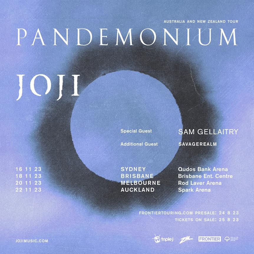 Joji is bringing his Pandemonium Tour to Aus in November triple j