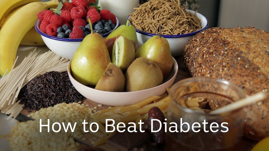 Bowls of fruit, grains and some bread on a table