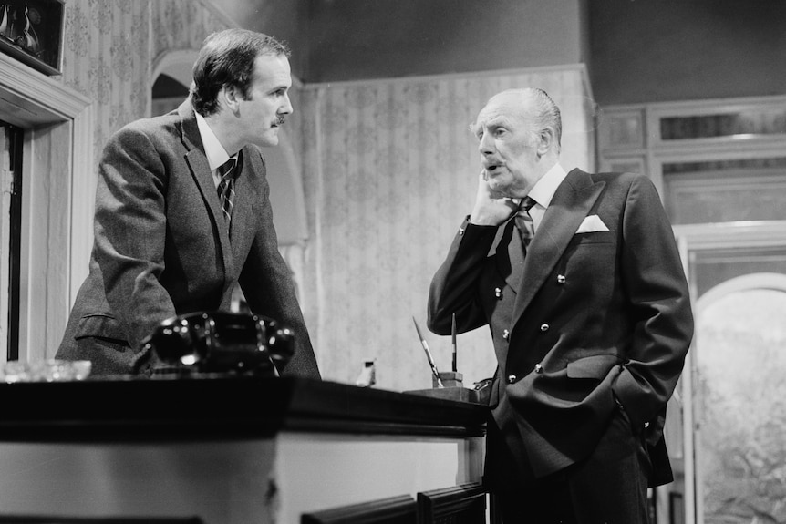 Fawlty Towers, Basil Fawlty with Major Gowen