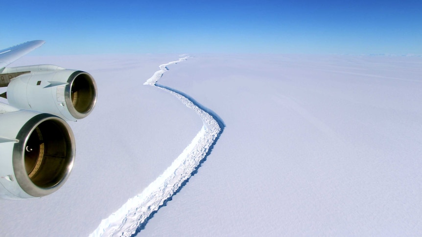 Crack in Larsen C ice shelf