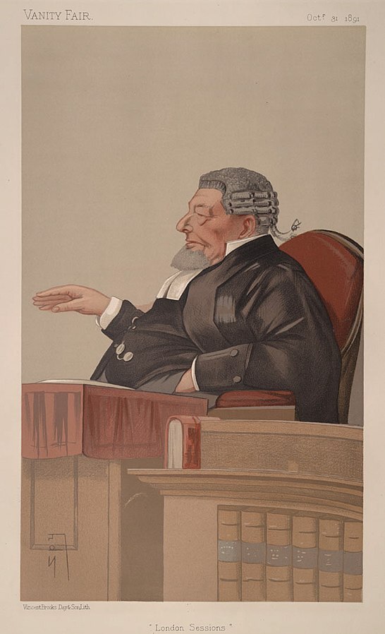 A caricature of Sir Peter Henry Edlin from Vanity Fair