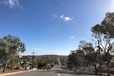 A view of Broken Hill looking down Chloride Street from the top of the hill at the northern end of the city.