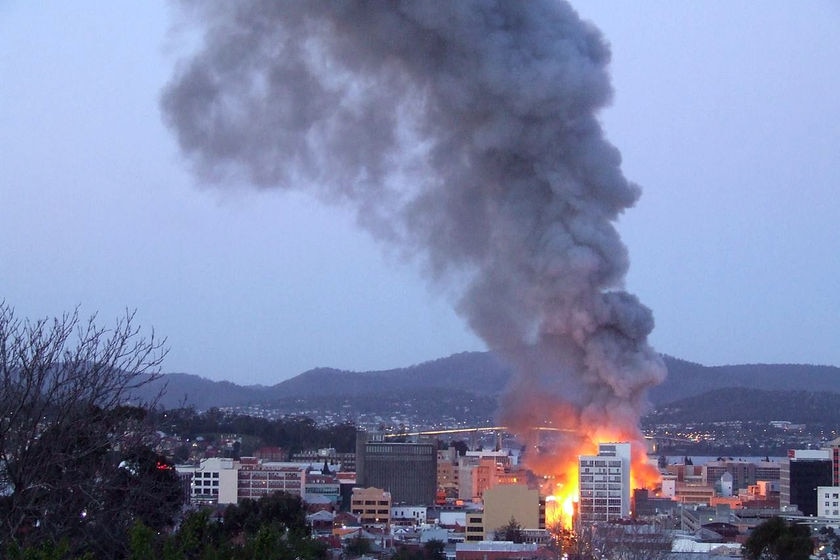 Fire at Hobart Myer