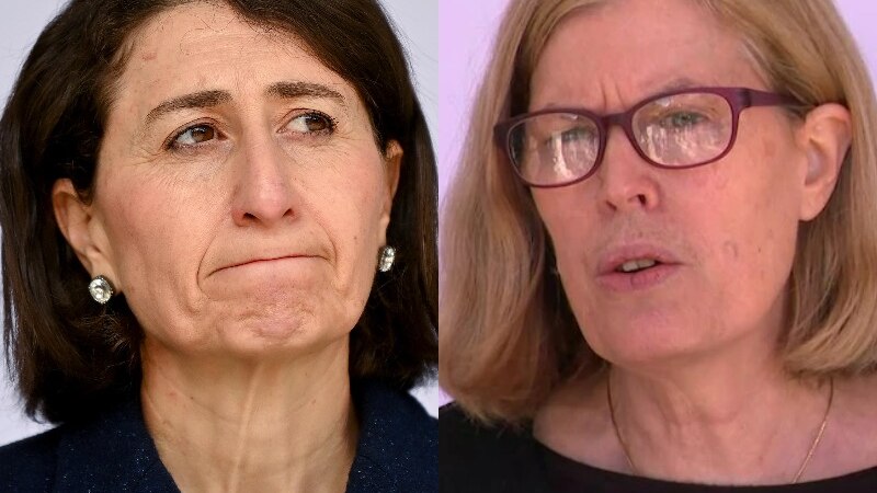 A compositie image of Gladys Berejiklian and Kerry Chant