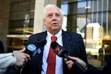 Businessman and former federal MP Clive Palmer outside court.