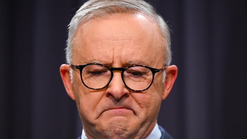 Australian Prime Minister Anthony Albanese emotional when announcing question on the Voice referendum