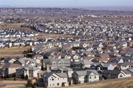 A view of a neighbourhood in the town of Superior, Colorado, a Denver suburb February 27, 2006