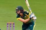 Ellyse Perry drives during the third Women's Ashes ODI