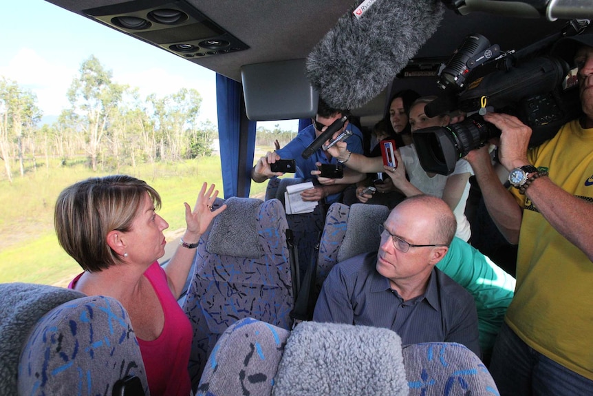 Anna Bligh fields questions about Kevin Rudd's resignation