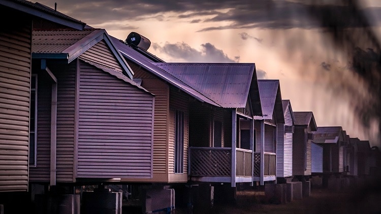 Ex-RAAF dwellings in Darwin.
