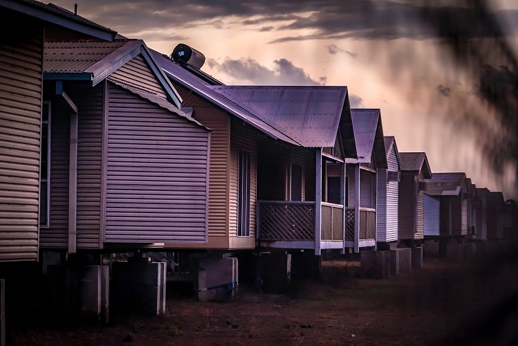 Ex-RAAF dwellings in Darwin.